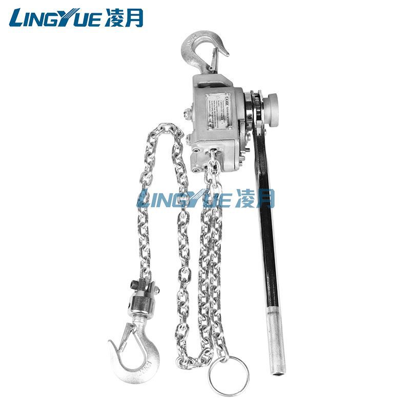 凌月铝金双钩手扳葫芦手动牵引链条拉紧器 2吨3米便携式紧线器