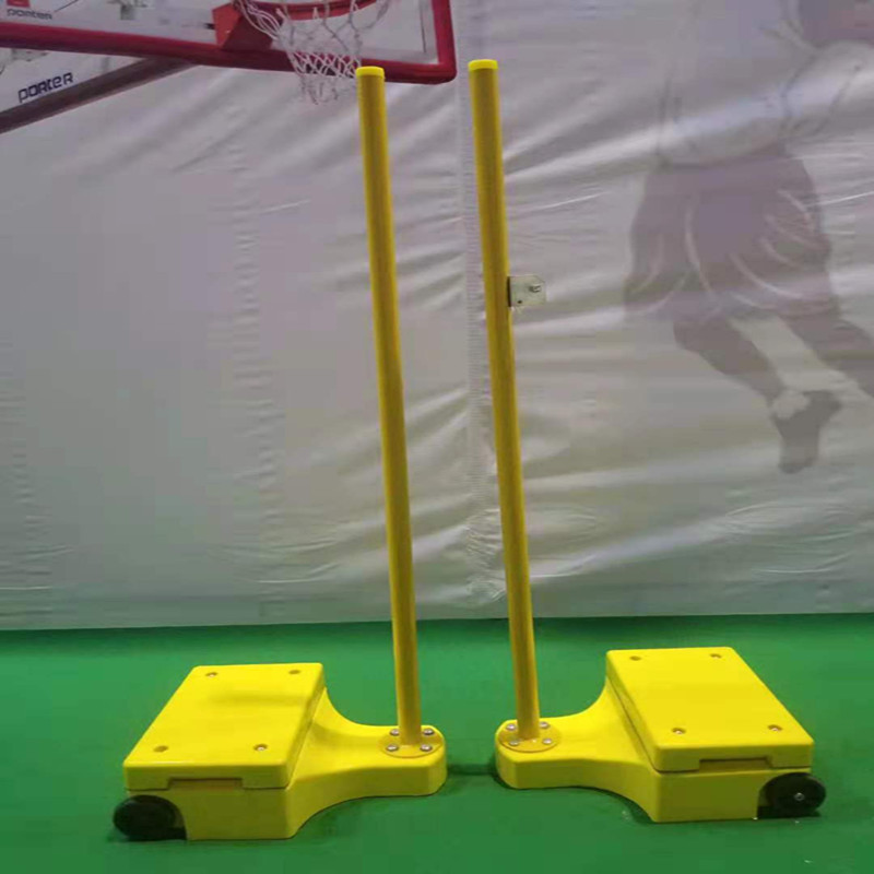 移动式支架柱便携式简易羽毛球网架标准abs带轮羽毛球羽毛球厂家