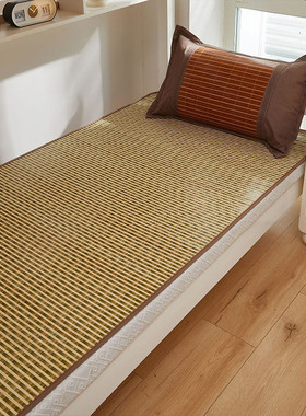 vhm7双面凉席竹席学生宿舍单人床藤席上下铺草席家用夏季冰丝席子