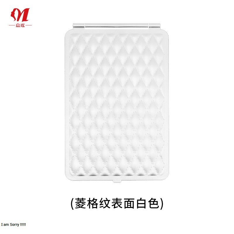 简约便携折叠化妆镜led三色调节灯光充电补妆镜子桌面随身梳妆镜