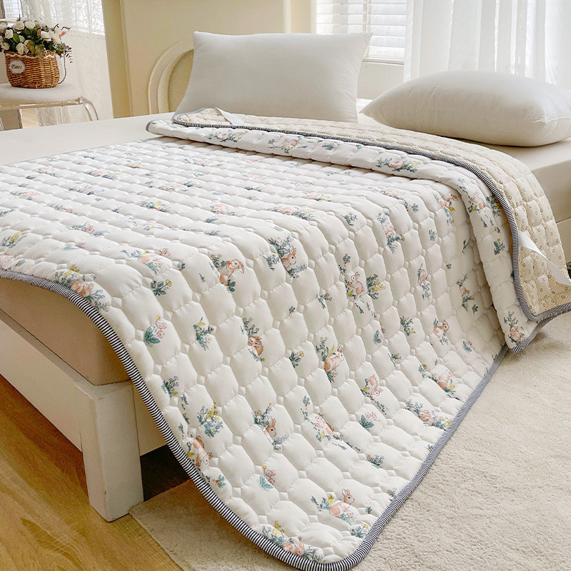 大豆床褥垫床垫软垫家用夏季宿舍单人防滑纤维榻榻米垫子地铺睡垫