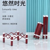 华贸腿折叠支架伸缩麻将不锈钢台架桌子桌腿餐台脚架铁管架子桌加