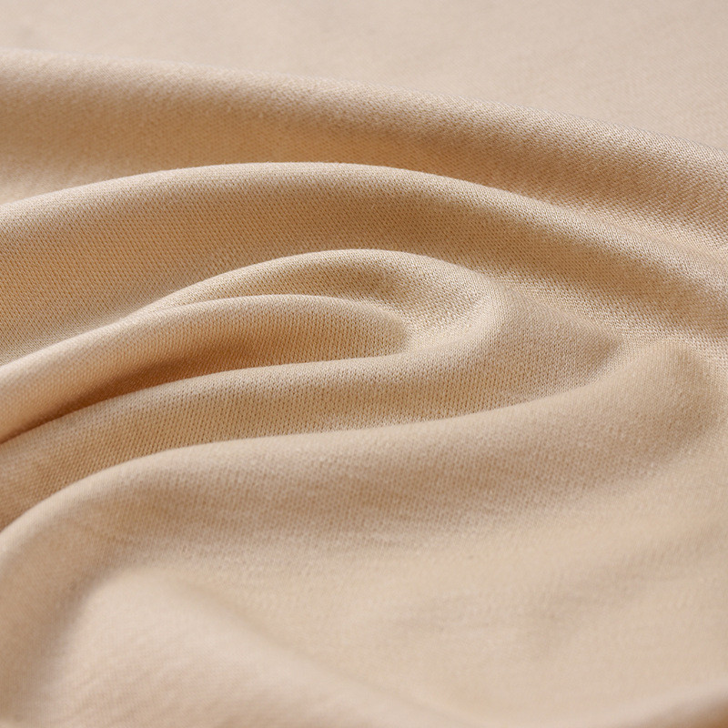 天丝亚麻桑蚕丝双面170g莱面料面料麻棉赛尔混纺针织面料棉麻面料