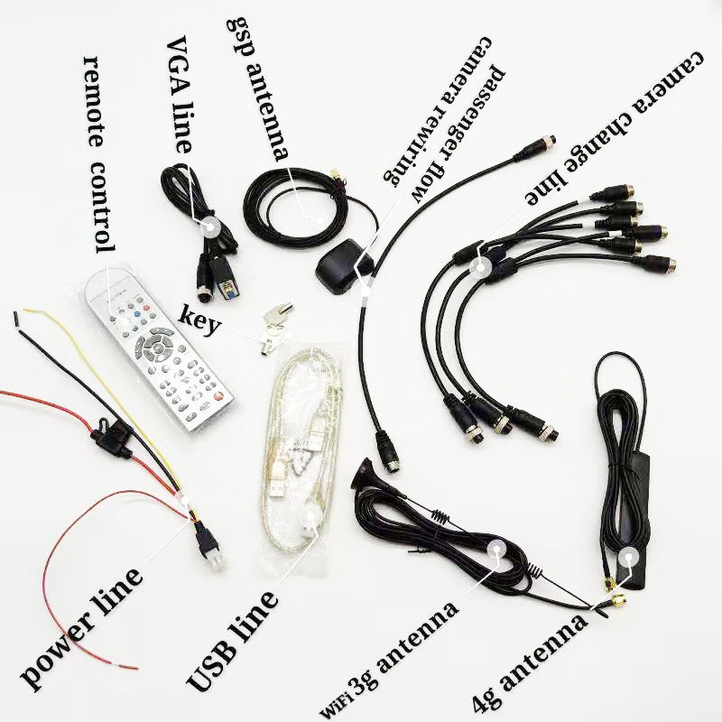 热销人数统计车载客流路海思芯片高清4机4gh265双门大巴公交mdvr