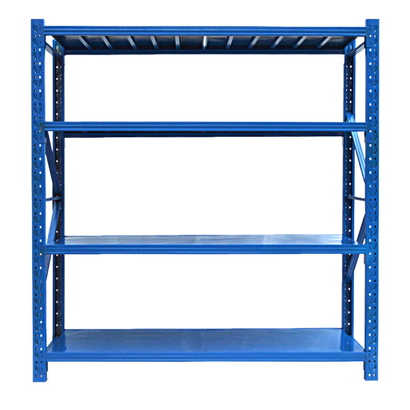 灰白色货架仓储200kg货架展示架储物批发架置物架中型冷轧钢安装