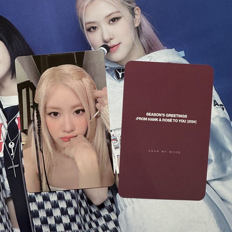 官方正版rose朴彩英BLACKPINK2024台历小卡dmm特典卡yg特典k4特典
