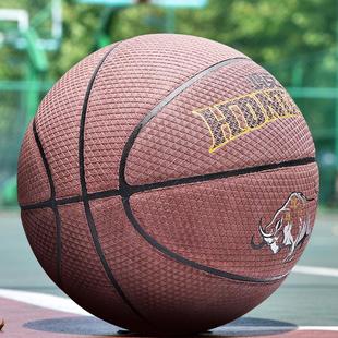 鸿克真耐磨水泥地室外牛皮篮球翻毛蓝球成人学生比赛7号篮球批发