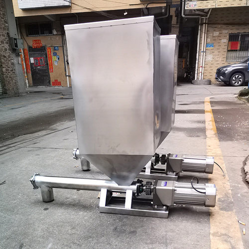 小型螺旋喂料机自动上料机螺杆绞龙输送机投料不锈钢送料机母色