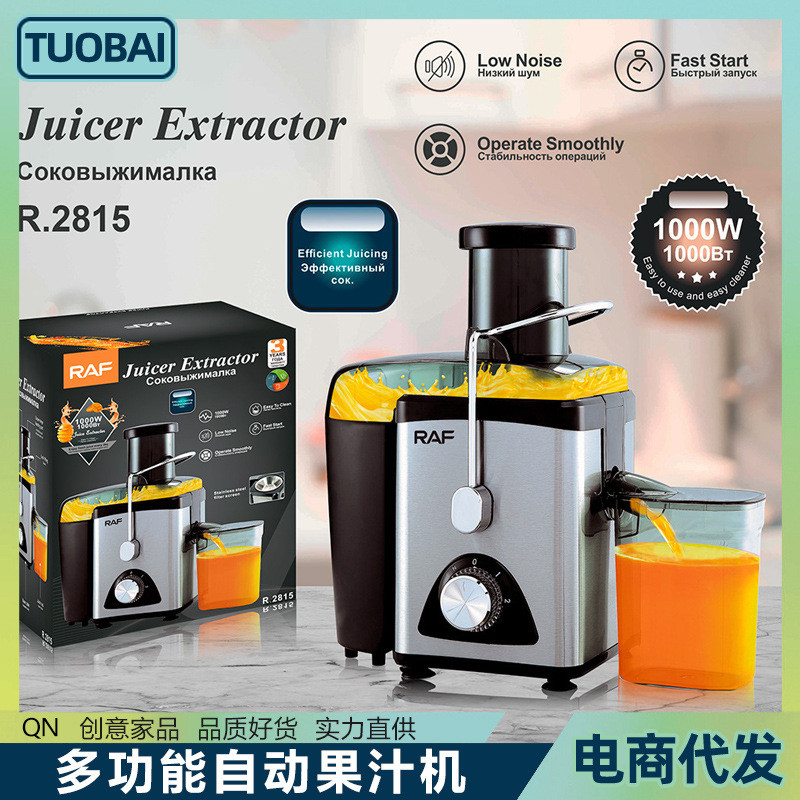 欧规220V多功能鲜榨自动果汁机大口径慢速果蔬榨果汁机蔬菜原汁机
