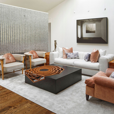 热销铭华德加轻奢镶嵌镂空实木茶几客厅个性时尚艺术意式咖大户型