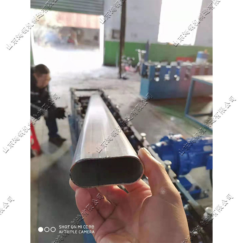 热销全自动椭圆管成型设备工用圆管改方管机小型压圆管椭圆管器