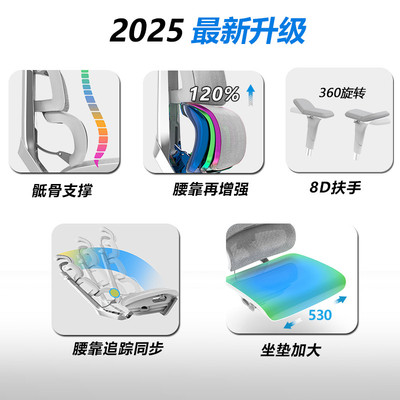Ergomax Evolution2+高迈思电脑椅家用人体工学椅办公椅电竞椅