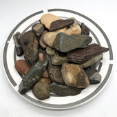 溪流石水草鱼缸造景底砂五彩石诱色石过滤水族原生溪流石