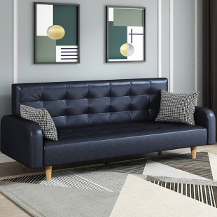 皮艺租房发廊理发店沙发床三人位二用沙发折叠床两用沙发变床单人