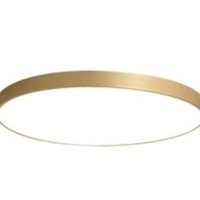 创意款北欧全铜led过道卧室灯简约入户玄关餐厅书房超薄圆吸顶灯