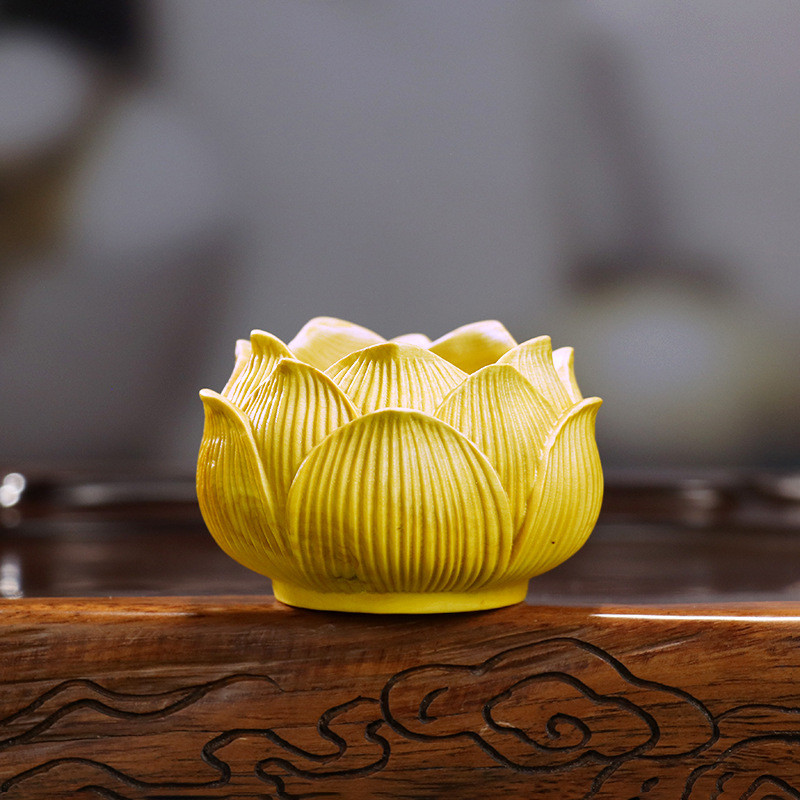 q版中式莲花底座释迦牟尼手把件黄杨木雕宝宝佛神像摆件家居饰品