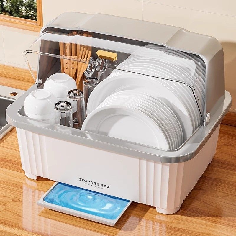 厨房碗盘柜装碗筷收纳盒箱家用沥水碗架带盖子放碗碟碗盘置物架防,厨房/烹饪用具,碗架,淘宝优惠券,粉丝福利购,淘宝优惠卷