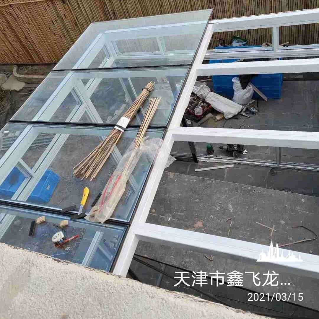 钢结构框架双层夹胶玻璃房钢化阳光房钢结构阳光房装饰