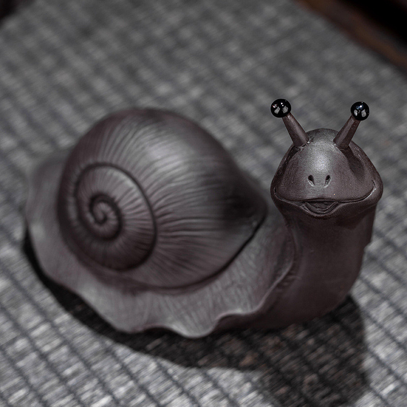 热销紫砂蜗牛茶宠创意小摆件茶漏茶具配件滤茶网茶滤茶过滤网热卖