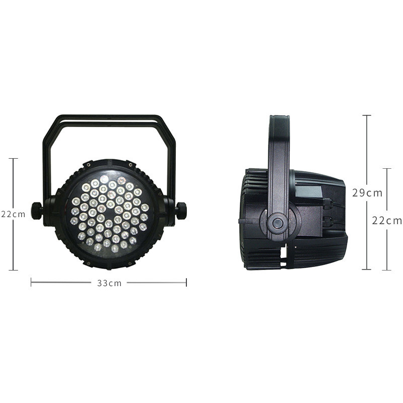 热销厂家防水热卖全彩54颗3w暖白正白led帕灯舞台面光灯影视投光