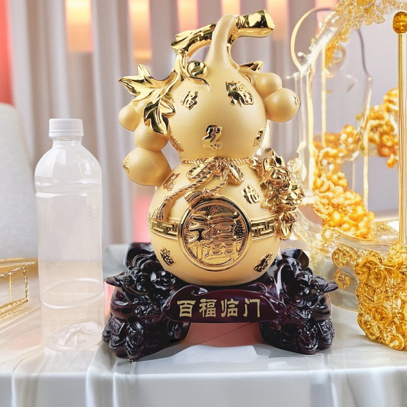 金蟾福招财葫芦摆件百乔迁开业礼品客厅电视酒柜博古架装饰品批发