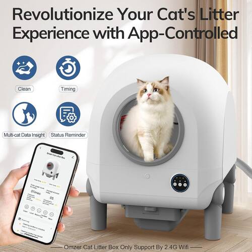 除臭超大号溅外防猫砂盆带app铲屎猫咪猫厕所电动猫砂盆全自动