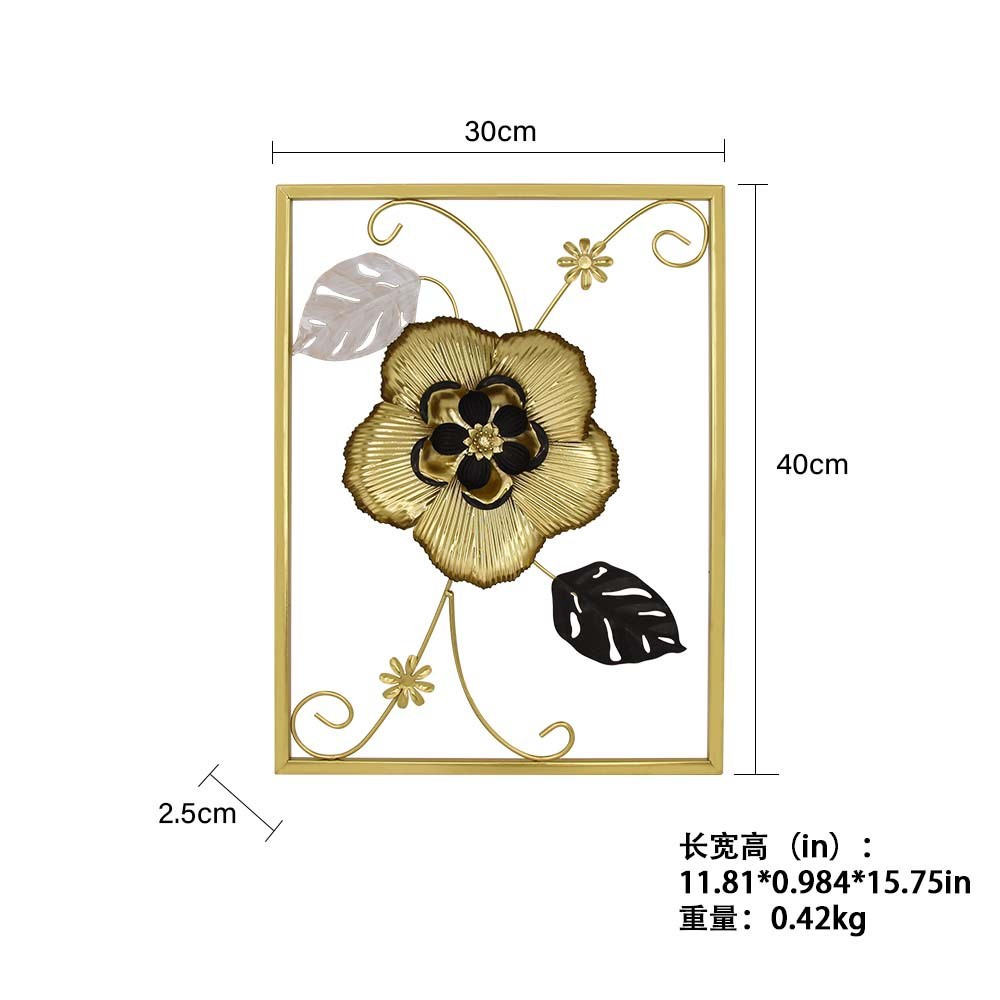 热销玄关居家金属壁挂方形镂空卧室客厅北欧风墙面装饰工艺品