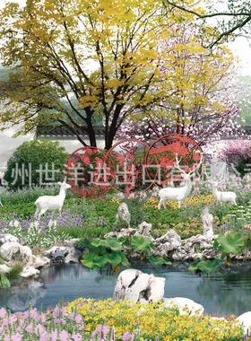 热销户外园林景区公园耐候景观钢小品动植物图案屏风雕塑