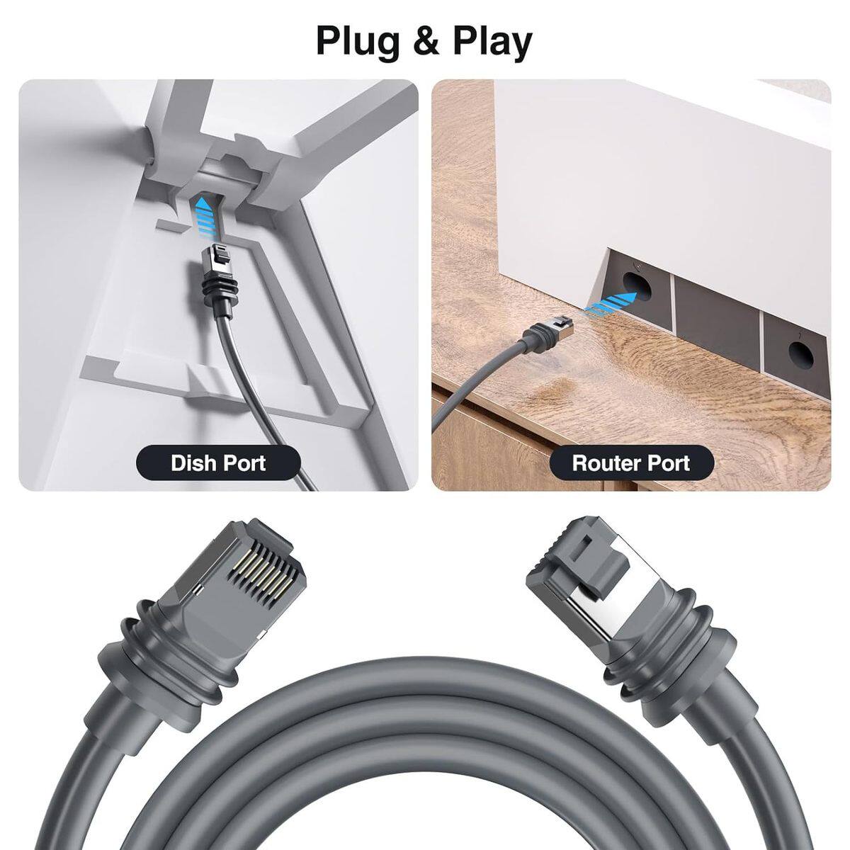 爆款v3cable高速通信网线互联设备cat以太网线千兆户外防水