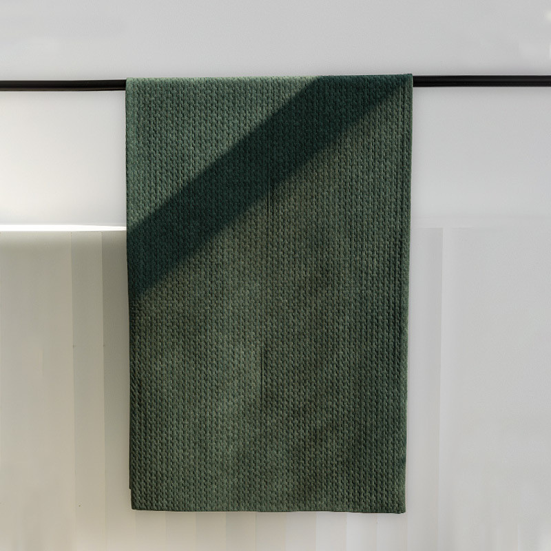 北欧现代样板间床品床旗灰色粉色抱枕组合床尾巾民宿酒店搭毯靠枕