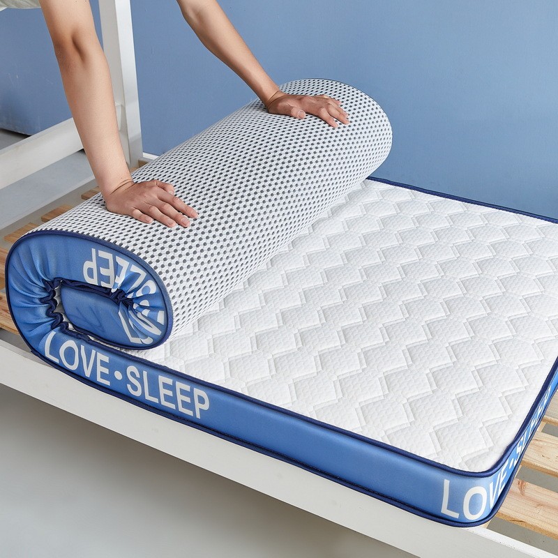 简约纯色针织乳胶记忆海绵床垫学生宿舍单双人床酒店家用民宿床垫