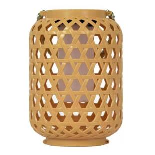 户外防水庭院景观花园装饰灯树挂竹编新中式太阳能挂灯