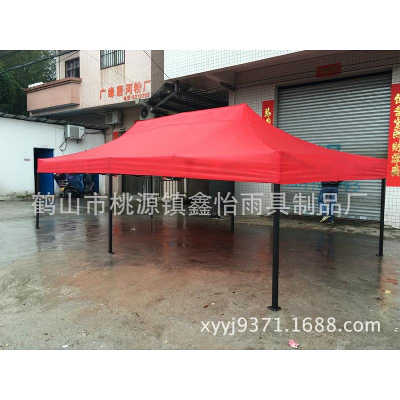 3*6四脚黑色金钢王广告折叠帐篷地摊夜市帐篷米太阳伞