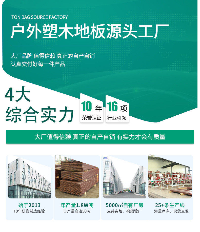 Открытый пол 146*24防滑在线木纹塑木地板庭院露台无缝圆孔防腐拼接压花木塑板