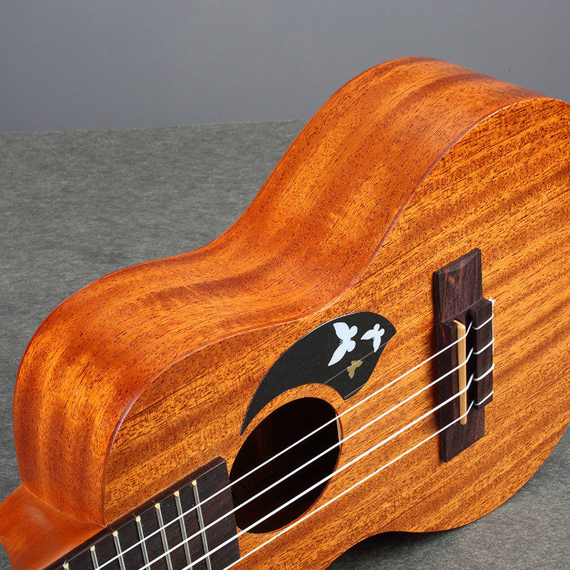 热销hoke尤克里里ukulele桃花芯演奏单板级自带调音器音色手感佳