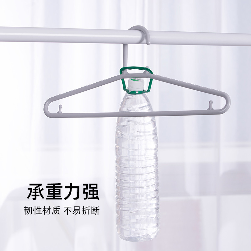 63n家用塑料加粗加厚茶花衣架衣架子晒衣服撑子挂衣学生宿舍用晾