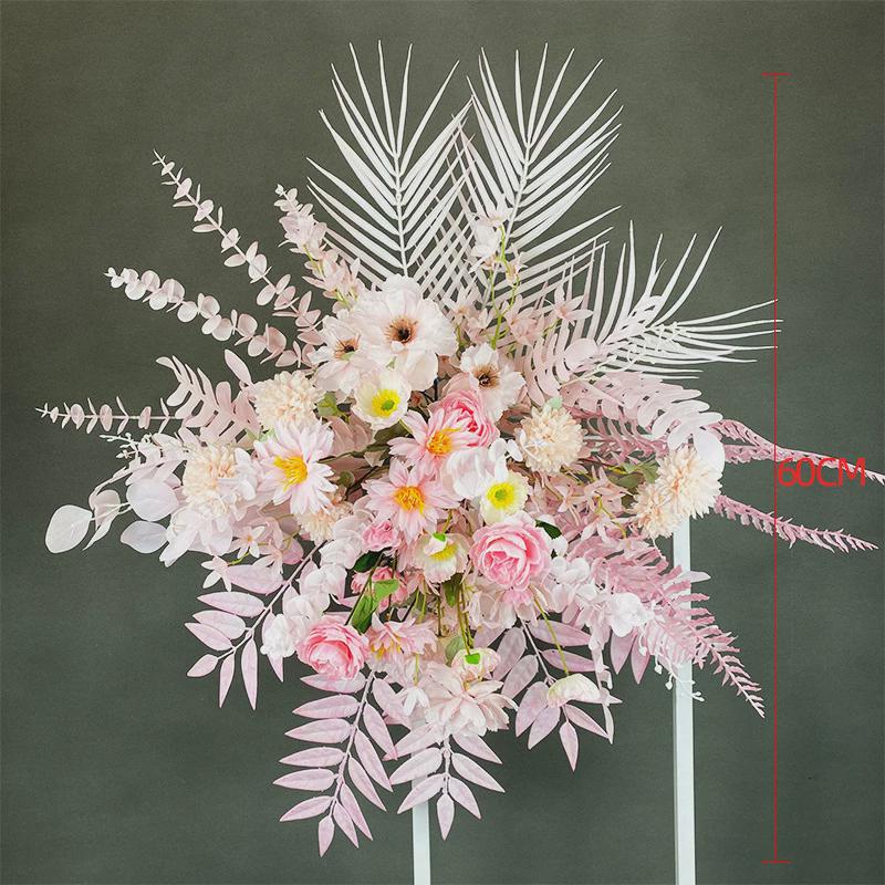 新款婚庆水仙花点仿真花绢花路引花T台花排花婚礼堂背景花艺盆花