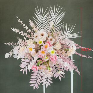 新款婚庆水仙花点仿真花绢花路引花T台花排花婚礼堂背景花艺盆花