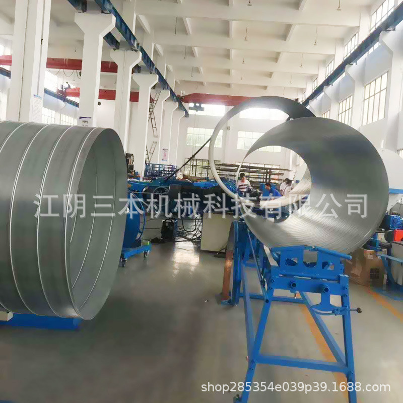 热销三本科技螺旋钢带加工设备风管型螺旋风管成型机圆风管设备