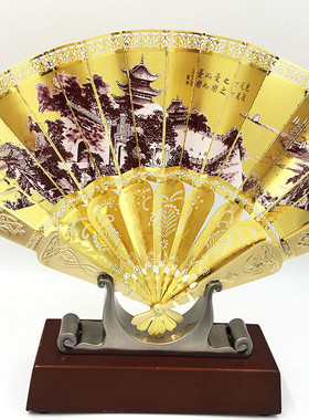 厂家直销工艺摆件现货发售厂家扇摆件金属货源