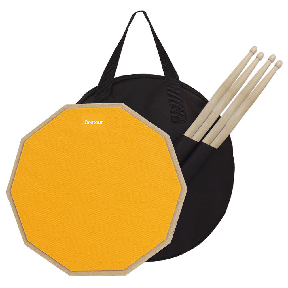 12寸哑鼓垫小套装鼓棒枫木搭配手提便携哑鼓袋三件套热销logo,乐器/吉他/钢琴/配件,鼓棒/鼓锤/鼓槌,淘宝优惠券,粉丝福利购,淘宝优惠卷