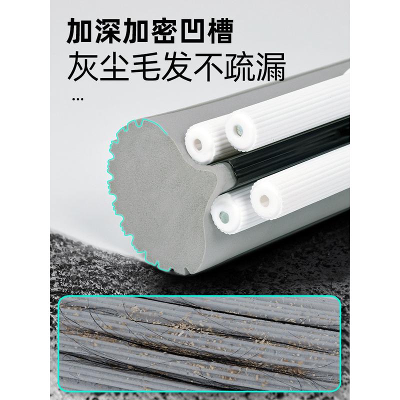 1vpk海绵拖把大号懒人吸水家用一拖净免手洗挤水头胶棉拖把懒人
