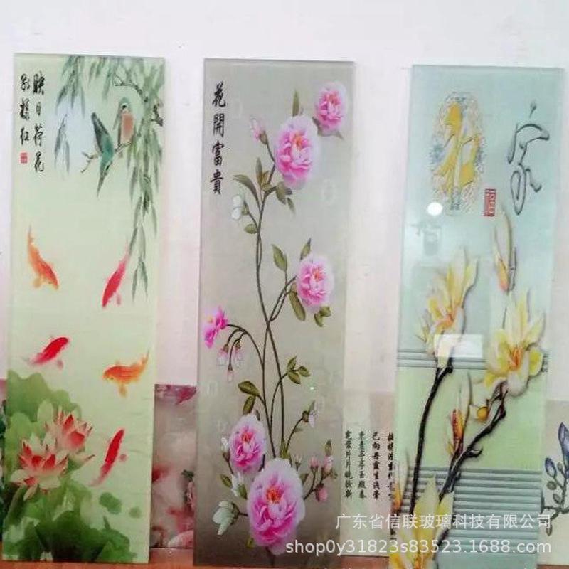 uv打印定制厂家玻璃数码喷绘玻璃艺术彩印玻璃uv平板打印钢化玻璃