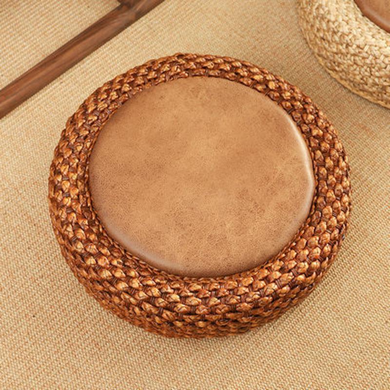 地上供应藤编加厚蒲团客厅厂家榻榻米草编坐墩矮桌子榻榻米厂