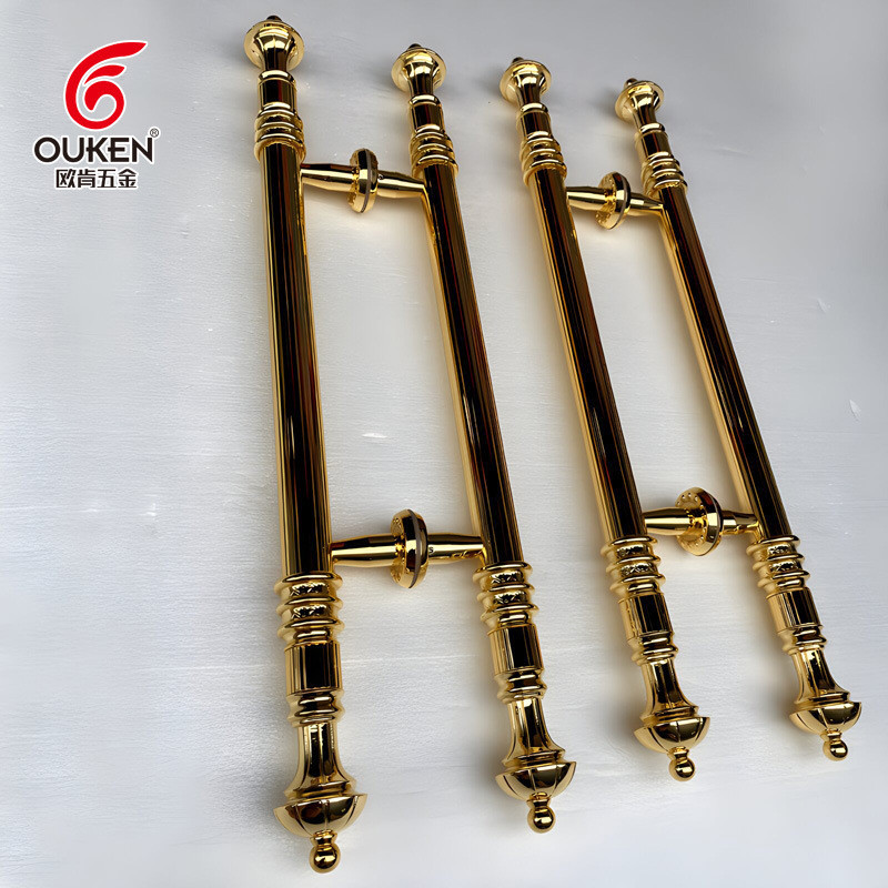 不锈钢门拉手玻璃大门拉手欧式简约把手复古中式别墅入户大门加厚