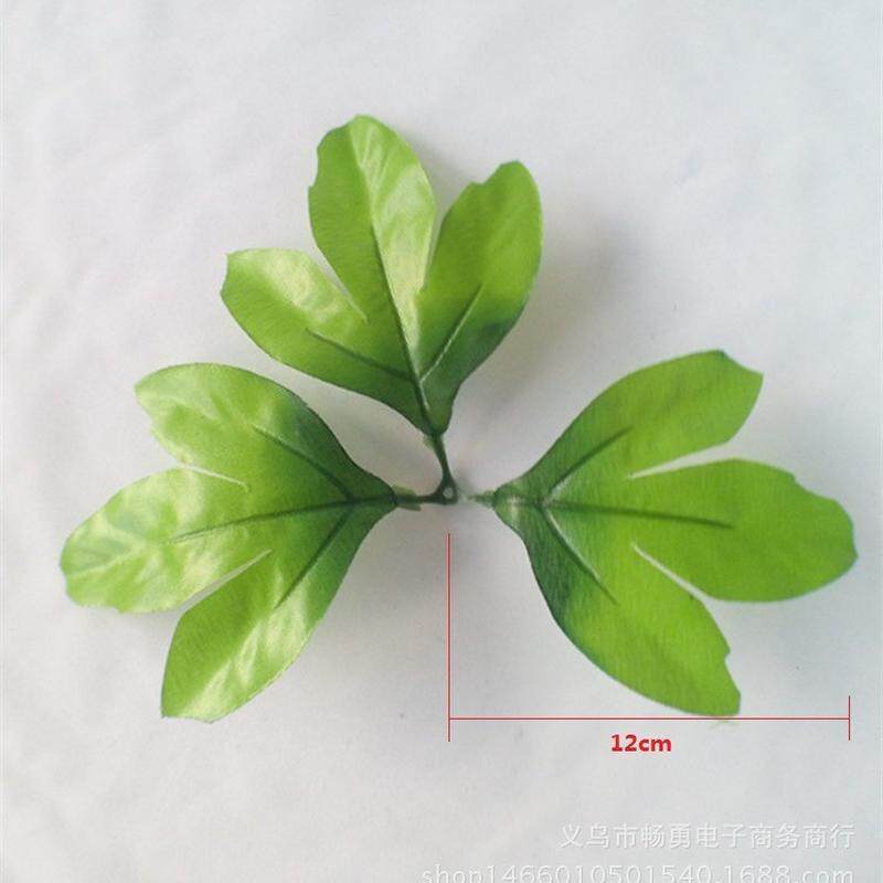 厂家批发仿真花丝网花叶子牡丹玫瑰菊花等仿真花叶玫瑰叶