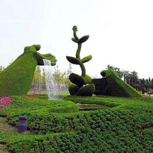 仿真动物造型卡通室外公园游乐园绿雕装饰造景形象绿雕造型绿雕