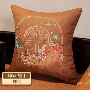 中式古典五件套红木沙发坐垫抱枕罗汉床靠枕实木家具乳胶沙发垫