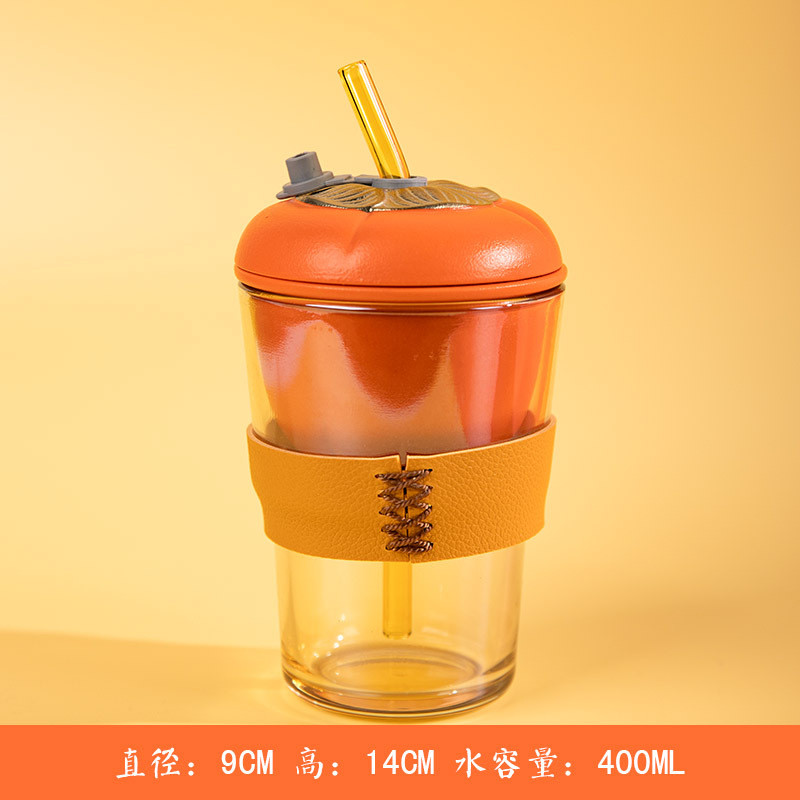 茶水分离杯茶杯陶瓷杯子高颜值泡茶杯带盖办公新年节庆商务活动礼