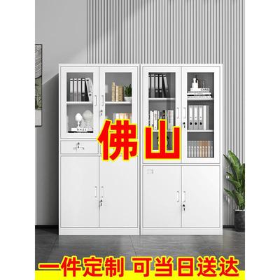 T佛山钢制文件柜办公室铁皮柜资料柜档案柜带锁储物柜财务凭证柜